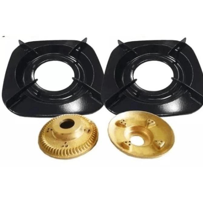 Sks- Paling Murah Paket 2 Set Tatakan Tungku Kompor Gas Rinnai Kaki 4 Tungku Kompor Rinnai Tungku Ko