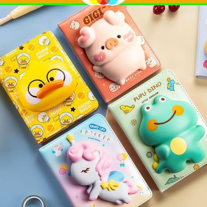 RADEJARRR - BUKU DIARY FREE SQUISHY BINDER - JURNAL PLANNER ANAK KOREA