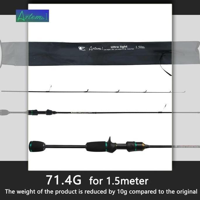 ARTEMIS ROD CASTING FISHING ROD SPINNING JORAN PANCING UL POWER SOLID JIGGING ROD LURE OUTDOOR ROD M