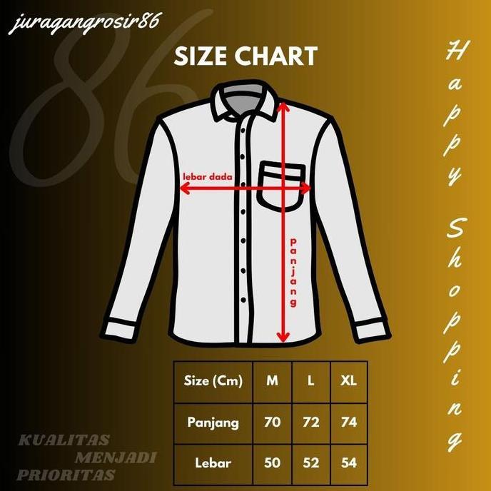 Kemeja Flanel Kotak Kotak Lengan Panjang Pria Atasan Wanita Standar Jumbo Oversize Big size Ld 100 L