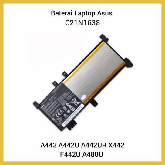 TERBARU - baterai laptop asus A442U original