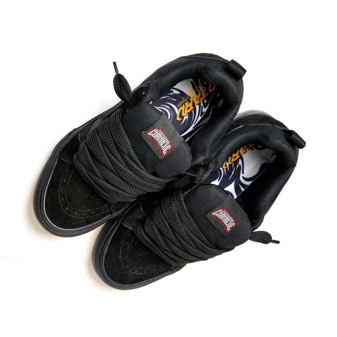 Sepatu Corvalue Footwear - Otaru Full Black | Sepatu Sneakers Pria Wanita Canvas Casual Shoes Hitam 