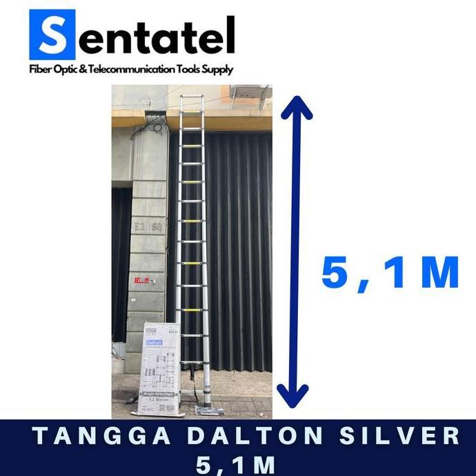 Tangga Lipat Dalton Aluminium Teleskopik 5.1M Telescopic Ladder