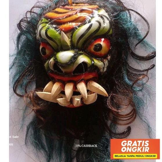 Mainan Anak Topeng Buto Gedruk  Barongan Stok
