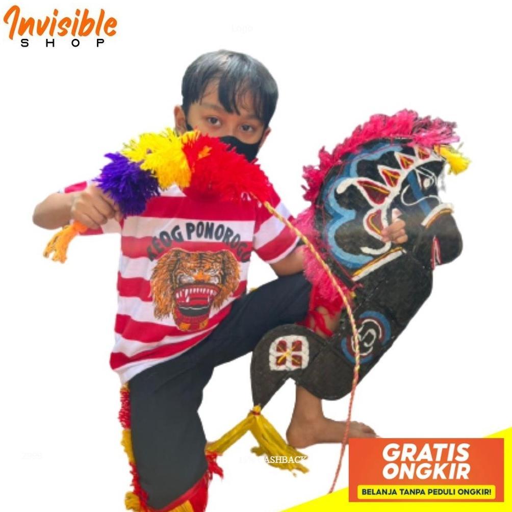 Paket Lengkap Jaranan + Baju Reog + Pecut Gombyok Kecil Tinggal Pakai Dan Pentas + Set Permainan Ana