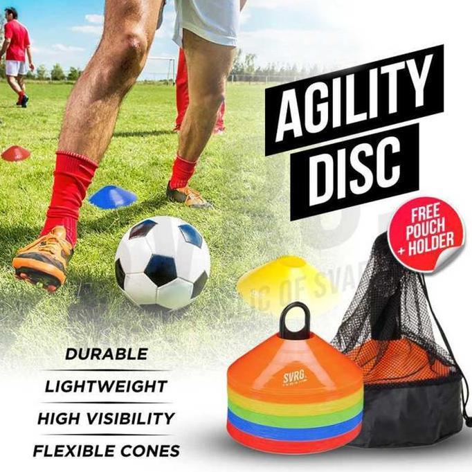 Cone Mangkok Olahraga 1 Set Cone Sepak Bola Agility Kon Mangkuk Futsal