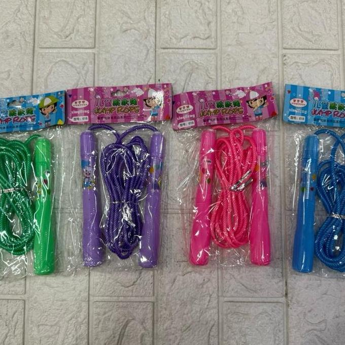 SKIPING LOMPAT TALI / SKIPING JUMP ROPE ANAK ANAK WARNA KARAKTER 618 BAGUS