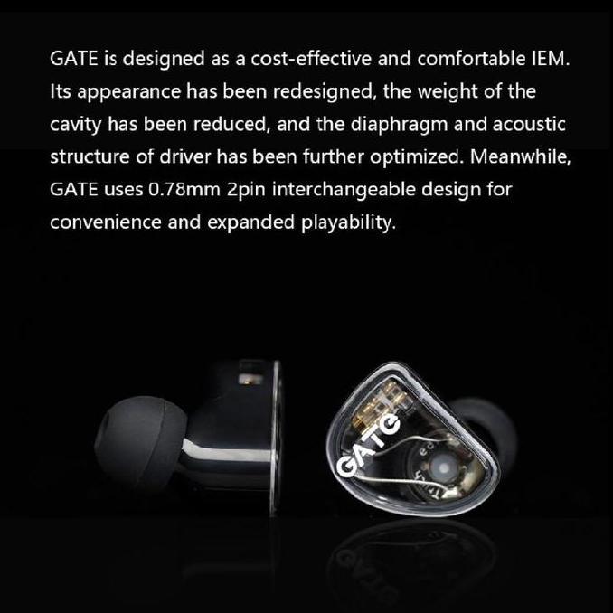 Truthear Gate True Tru Thear Gate 10mm Dynamic Driver In-Ear Headphone Earphones