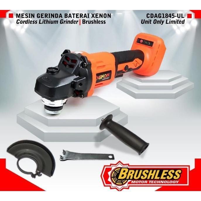XENON CDAG1845 Mesin Gerinda Cas Cordless Angle Grinder UNIT ONLY