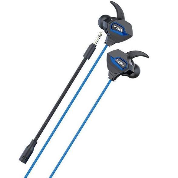 Earphone / headset Roker Gaming AK47 SUARA EXTRA LOUD BASS handsfree