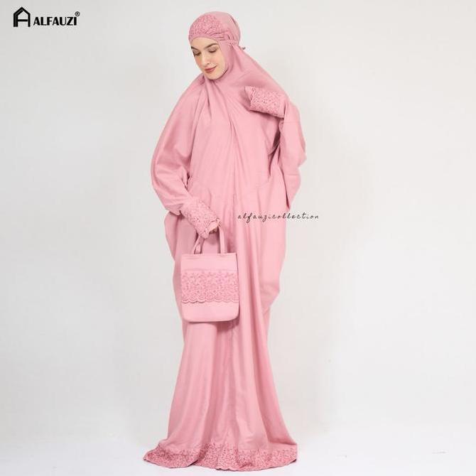 ORIGINAL ALFAUZI - Mukena Terusan Siti Khadijah / Mukena Dewasa / Mukena Katun Mikro READY STOCK