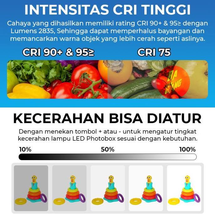 PULUZ Foto Photo Light Box 25cm 104 LED Photobox FotoBox Mini Studio Portable