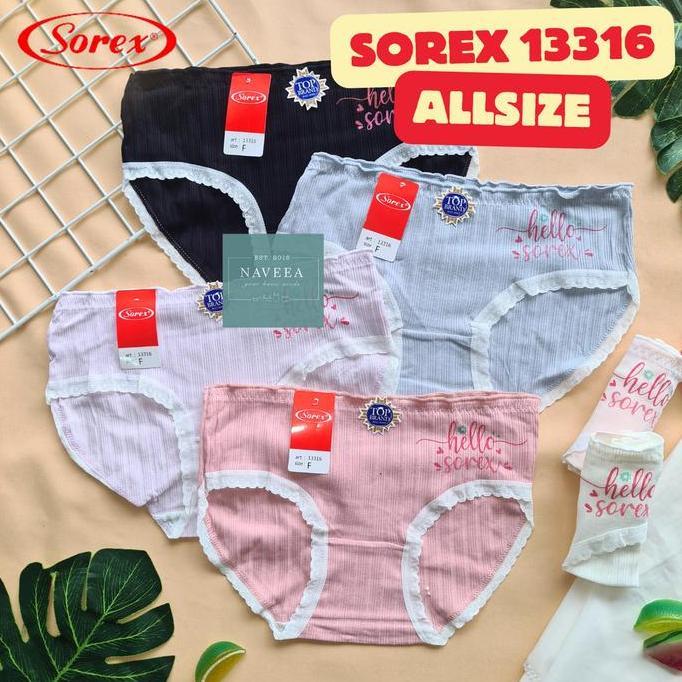 12pcs Celana Dalam Cd Anak Remaja Perempuan Sorex 13316 SuperSoft Lusinan - NVA0548