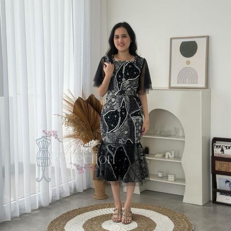 [Elaina Collection] Dress Vior Batik / [M, L, XL] / DRESS COUPLE/ DRESS PESTA / DRESS KONDANGAN / DR