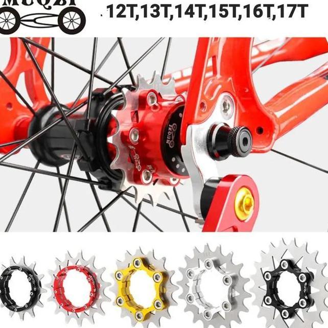 Muqzi Cog Single Speed Adaptor Gear Single Speed Sepeda Bmx Fixie Mtb