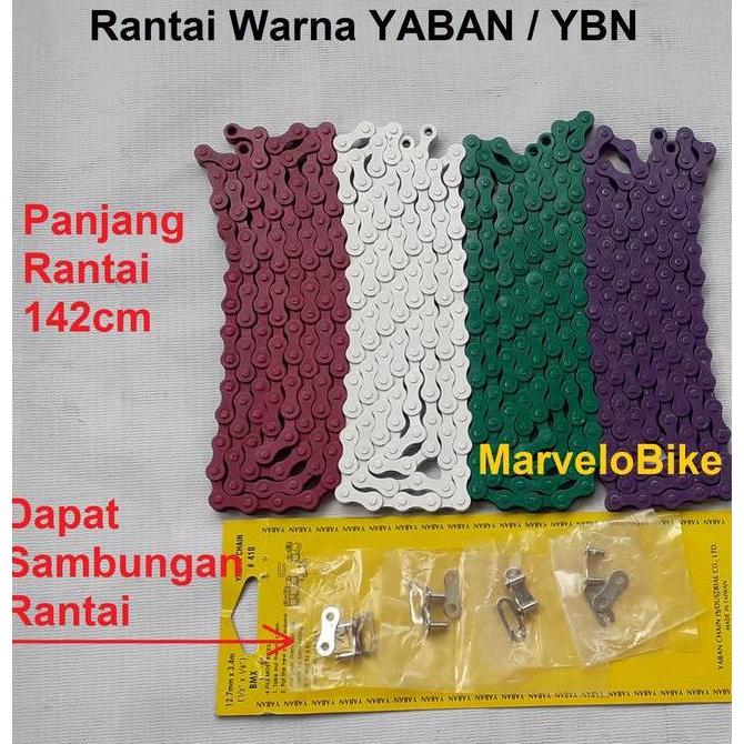Rantai Warna Yaban Rantai Warna Ybn Sepeda Bmx Fixie Mtb Seli Yaban