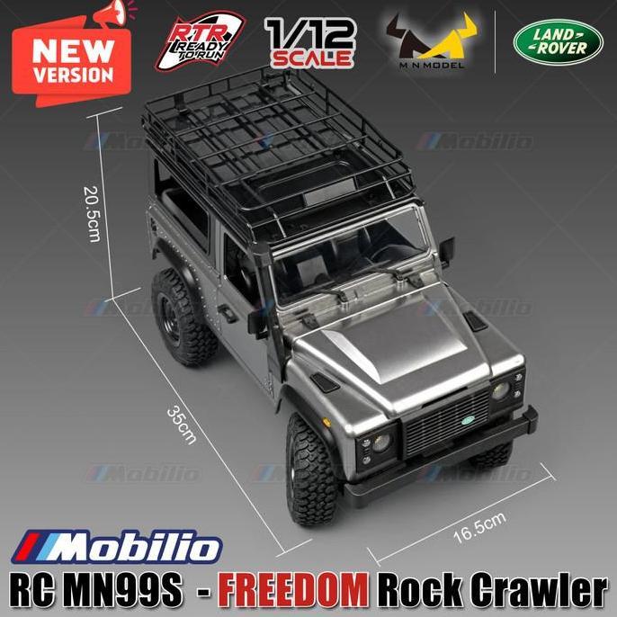 Rc Mn99S Freedom 1:12 Rock Crawler 4X4 Waterproof Full Propo Realistic Kode 421