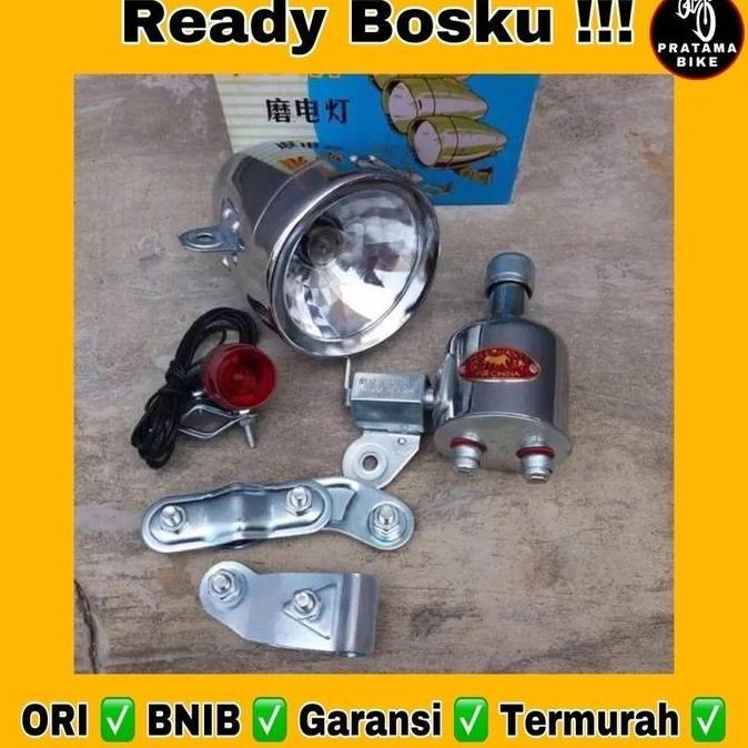 Promo LAMPU SEPEDA ONTHEL ONTEL KEBO VINTAGE KUNO ASLI TAIWAN TERMURAH TERBARU TERLENGKAP COD