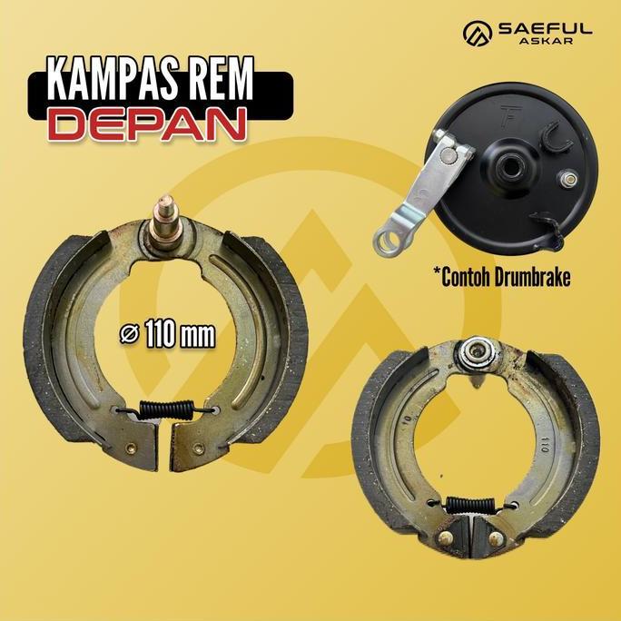 Promo Kampas Rem Depan Sepeda Listrik Ukuran 110 COD