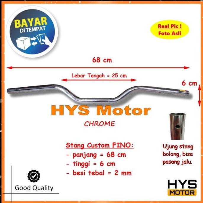 Stang Stir Motor Fino 125 Fi Grande Setang Setir Nunduk Aksesoris CB RZR Vixion Beat Verza Byson Dll