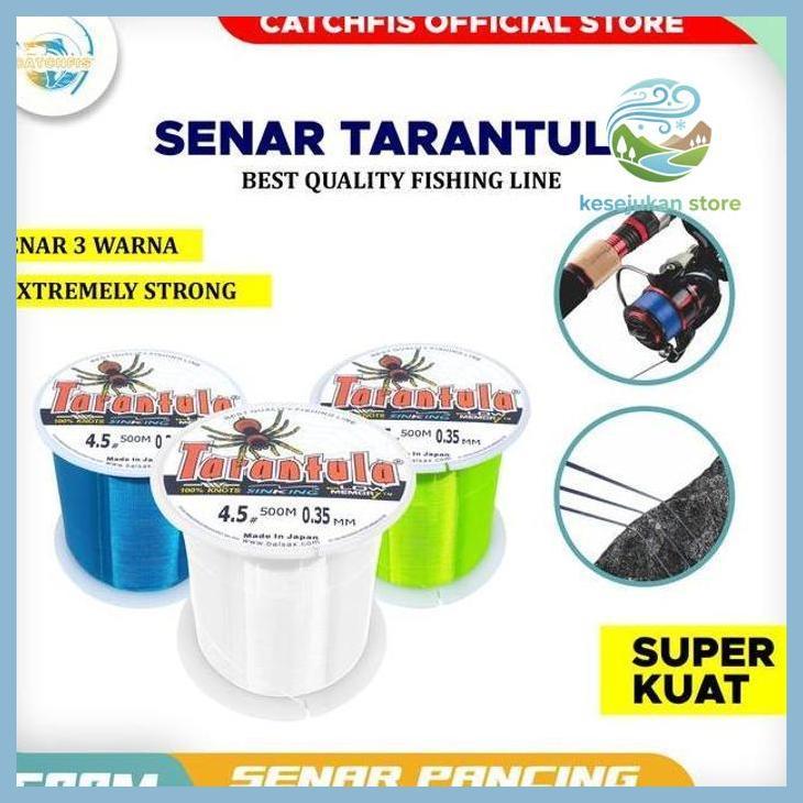 (PANCING) CATCHFIS - TALI PANCING TARANTULA 500METER 5WARNA  NILON TALI PANCING BAHAN NILON PANCING 