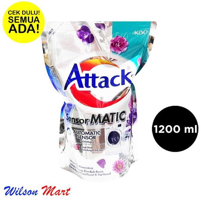 ATTACK DETERJEN DETERGENT CAIR SENSOR MATIC 1200 ML REFILL