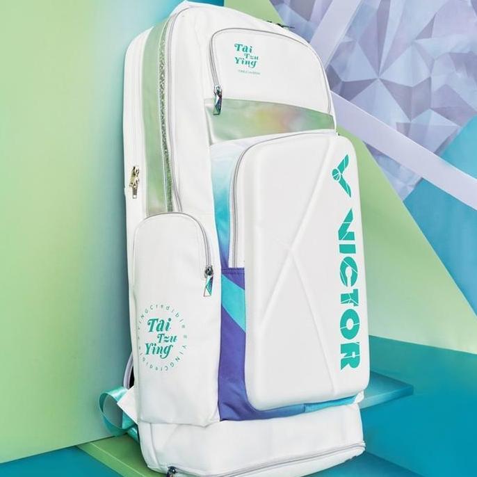 Tas Ransel Panjang Badminton VICTOR BR 5833 TTY Tai Tzu Ying AR B White Cockatoo Green