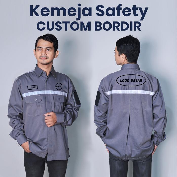 Baju Lapangan / Seragam Kerja / Wearpack Safety Custom Bordir Model 01