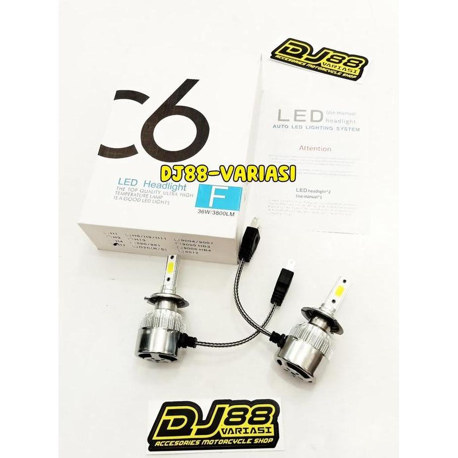 Promo Lampu LED H7 C6 utama ninja 250 karbu ninja 250 fi old z250 r25 Diskon