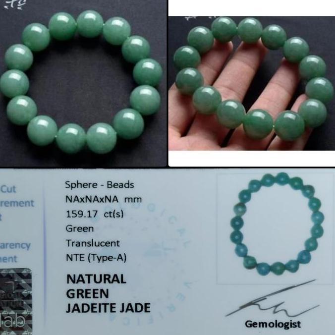 Gelang Giok Fei Cui Burma Asli Type A