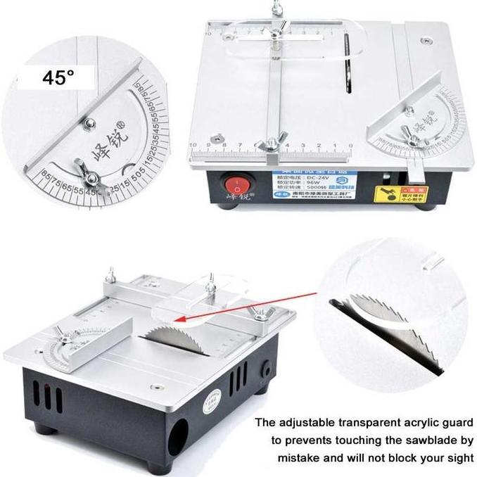 Gergaji meja multifungsi Mini gergaji Desktop  alat pemotong DIY mesin
