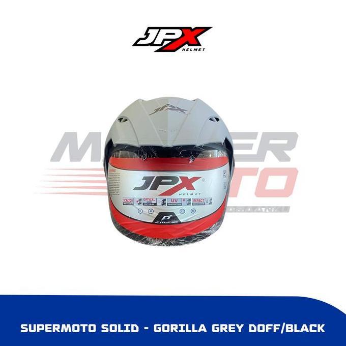 Helm Half Face JPX Supermoto Solid