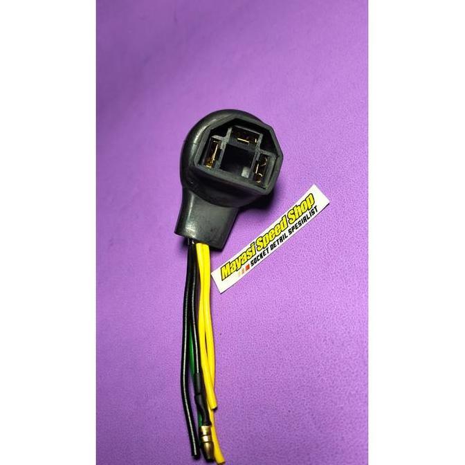 Promo soket fiting lampu h4 motor dan mobil ori potongan kabel body motor. Diskon