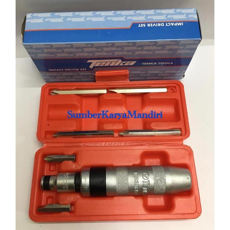 Obeng Ketok Set 6Pcs Tenka / Impact Screw Driver Set 6Pcs Tenka Promo