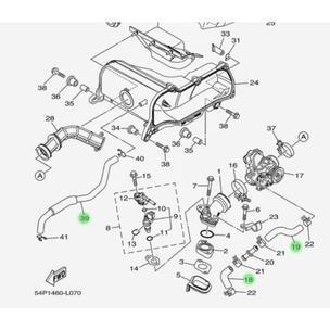 Promo selang 54p ais hawa udara intek injektor blok head ke box filter mio j gt teen soul gt fino xr