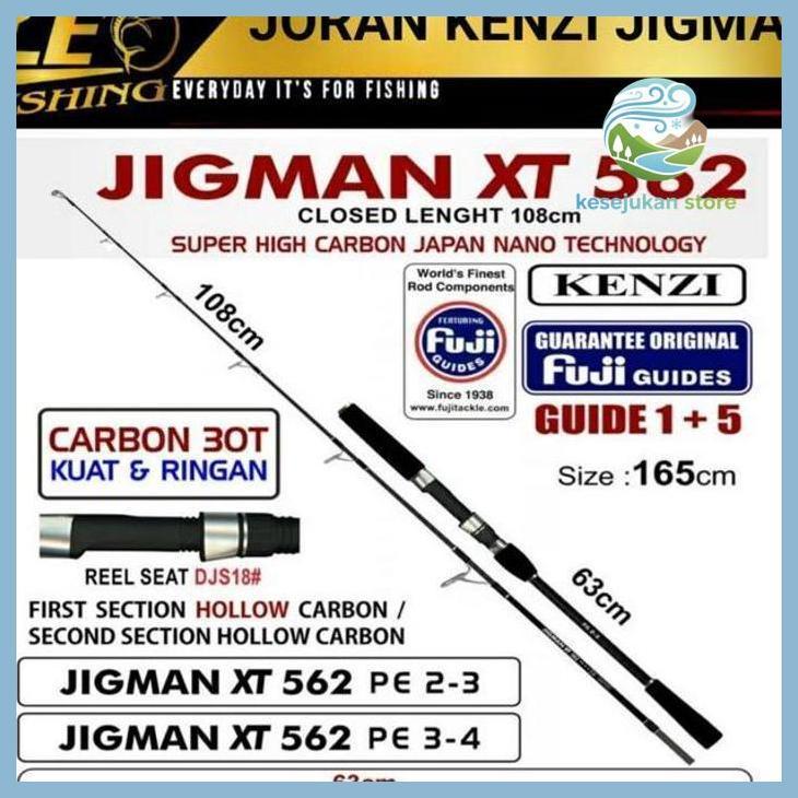 (PANCING) JORAN KENZI JIGMAN XT 562 165CM ROD KENZI JIGMAN JORAN JIGGING TERLARIS JORAN PANCING TERL