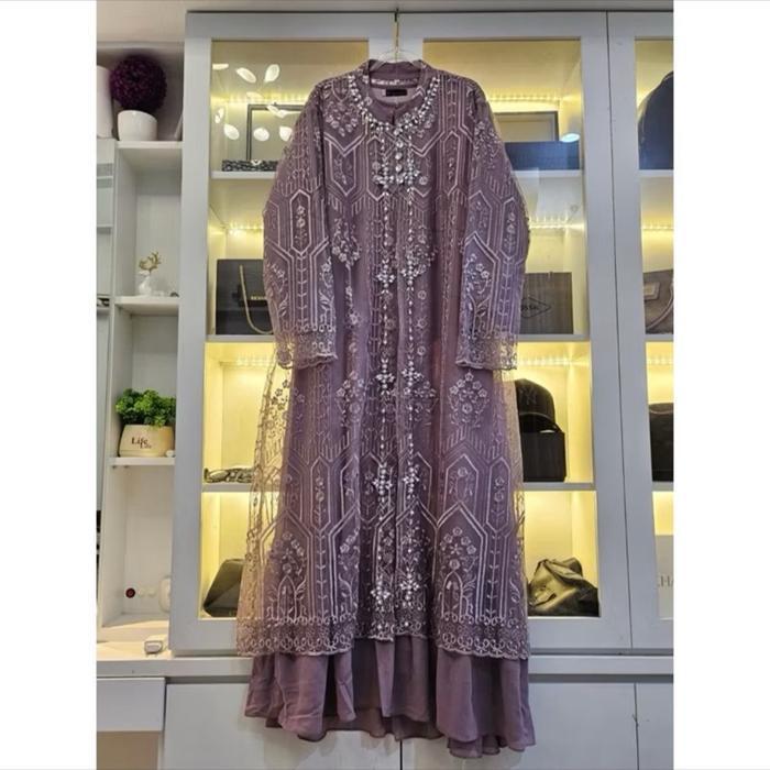 (Terbaru) Gamis Andari Jumbo // Seragaman Mewah// Gamis Mewah// Gamis Pesta// Gamis Pengajian Yasin/