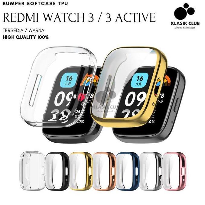 Bumper Redmi Watch 3 Active Soft Case Pelindung Layar Redmi Watch 3