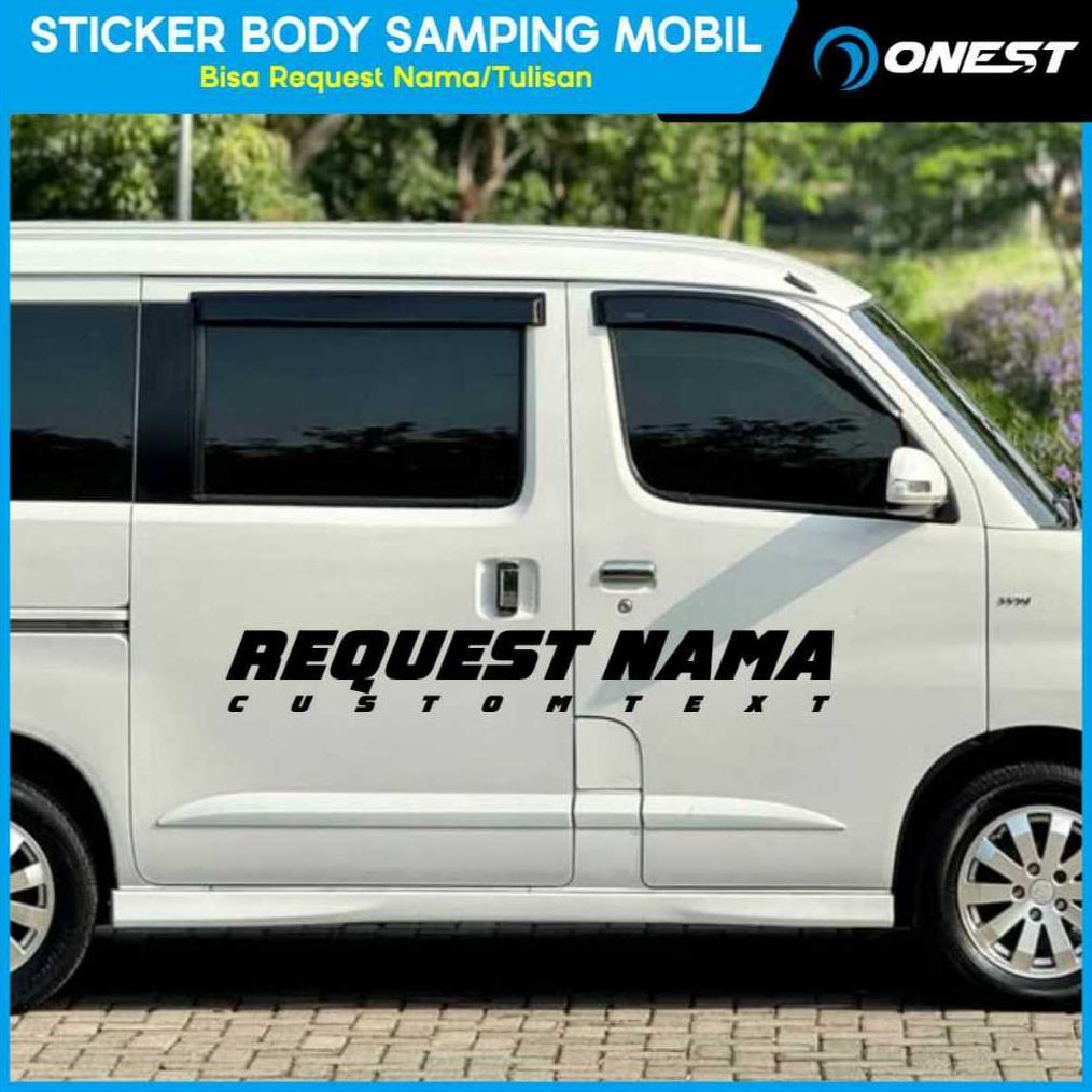 Stiker Motor Body Samping Custom Nama Cutting Sticker