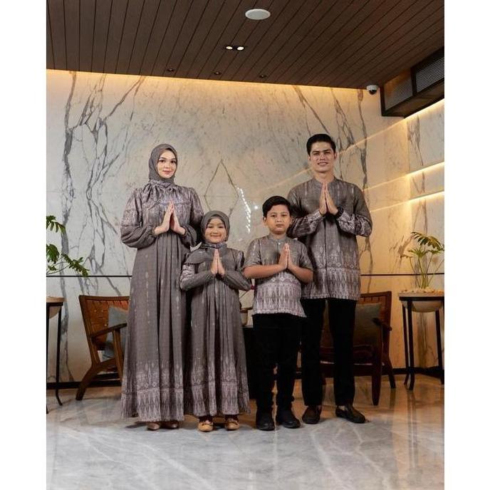 Azzahra Sarimbit Couple Keluarga - Dress Family Set Couple Set Printing Premium Vol 1