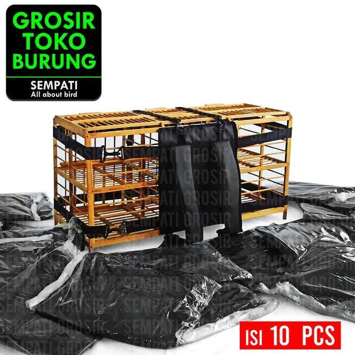 TERMURAH - SEMPATI GROSIR Tas Gendong Sangkar Burung Merpati Balap Pos Eco Sempati Isi 10 Pcs Tas Do