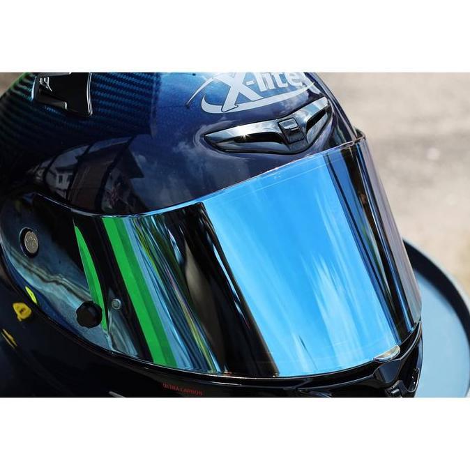 Visor Helm Nolan X-Lite Xlite X802RR X802R X802 X706 Race Iridium Blue