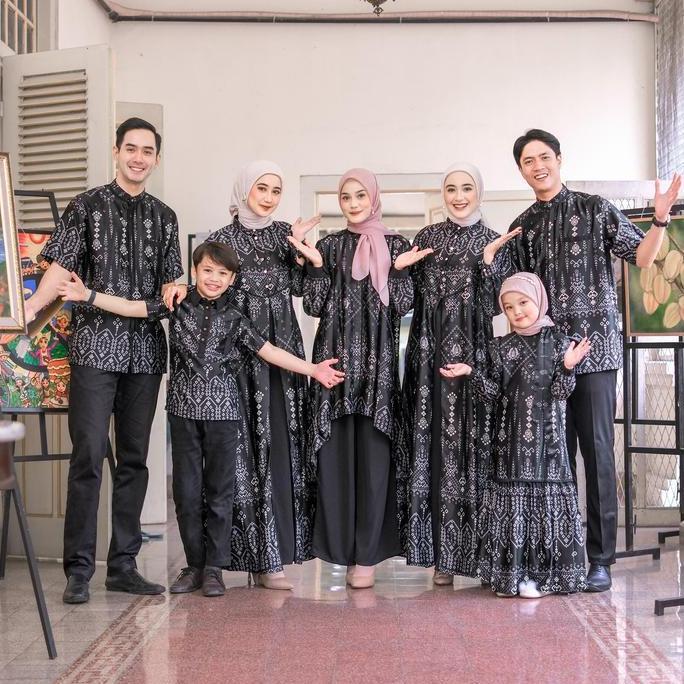 Virsya Family Set Lebaran Sarimbit 2025 Kondangan Keluarga Muslim Dress Oneset Gamis Panjang Cantik 