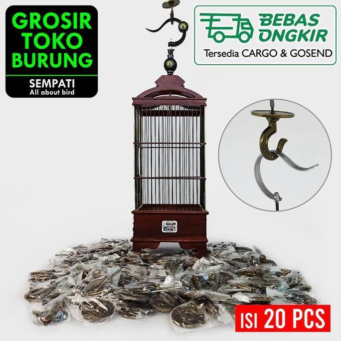 SEMPATI GROSIR GANTUNGAN ATAP PLAFON ULIR BESI COR TEBAL 20 PCS GDKS