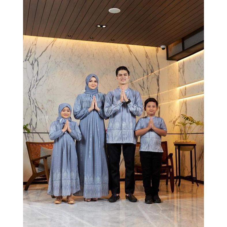 Azzahra Sarimbit Couple Keluarga - Dress Family Set Couple Set Printing Vol. 2