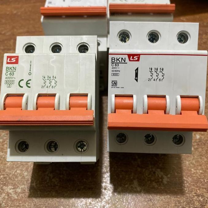 TERMURAH - MCB LS 3P 63A BKN mcb BKN ls 3p 63A