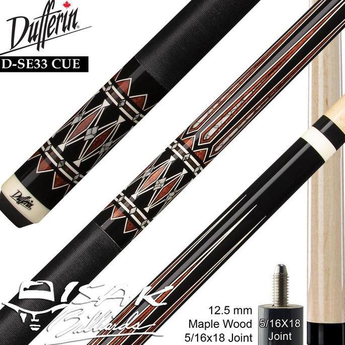 Dufferin D-SE33 Pool Cue - Canada Maple Billiard Stick Stik Duferin