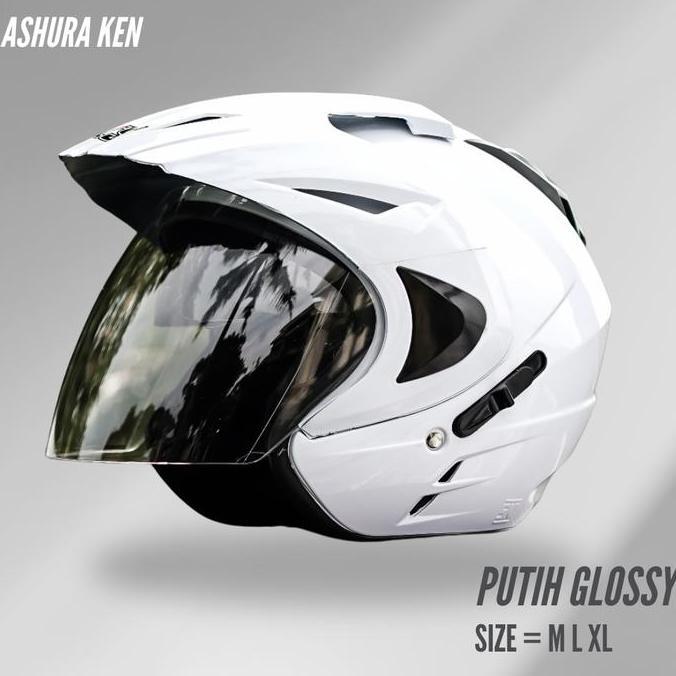 Discount Original Ink Replika Jp8 Helm Half Face Double Visor Terbaru Pria Wanita Dewasa Sni