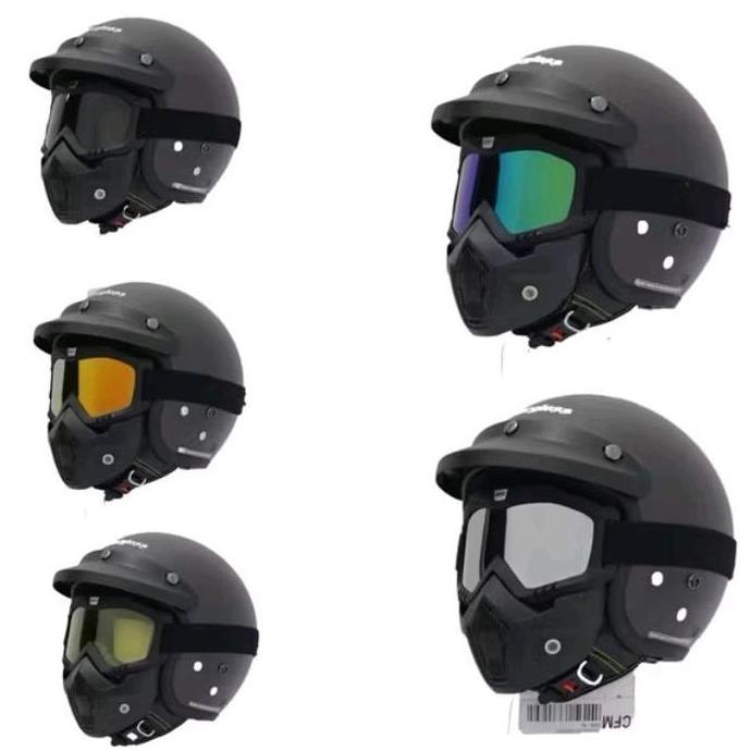 Berkualitas Helm Cargloss Bisa Cod Set Helm Plus Gogle Mask Terbaru Murah