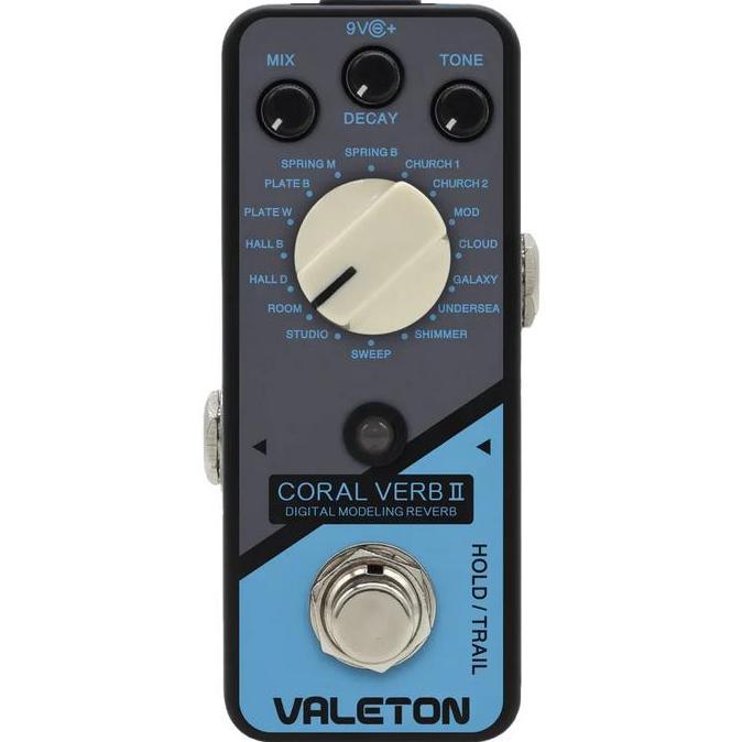 VALETON CORAL VERB II 2 DIGITAL MODELLING REVERB PEDAL EFEK GITAR BMJ